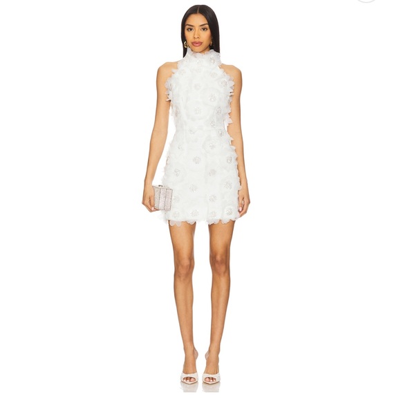 Elliatt Cherry Blossom Mini Dress in Ivory - Picture 7 of 9